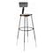 National Public Seating Black Hardboard Stool Back, 31-39"H 6230HB-10 - alternate 1